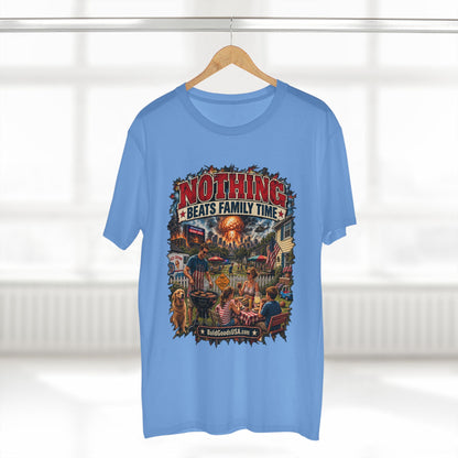 Nothing Beats Family Time – Satire Graphic T-Shirt | Front Print