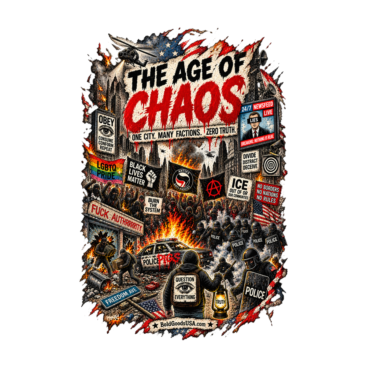The Age of Chaos - Graphic T-Shirt | Front Print