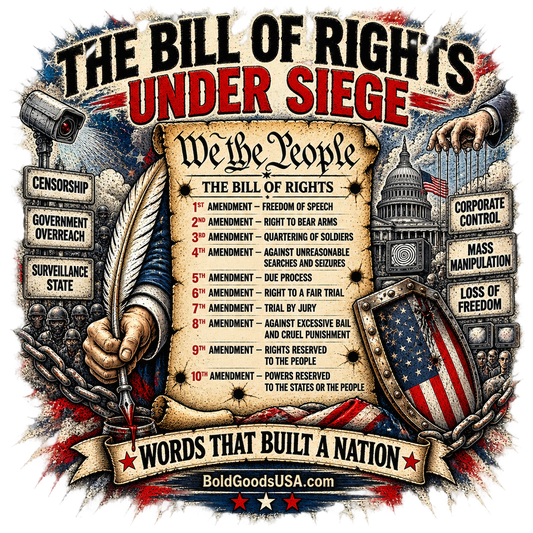 Bill of Rights – American Freedom Graphic T-Shirt | Front Print