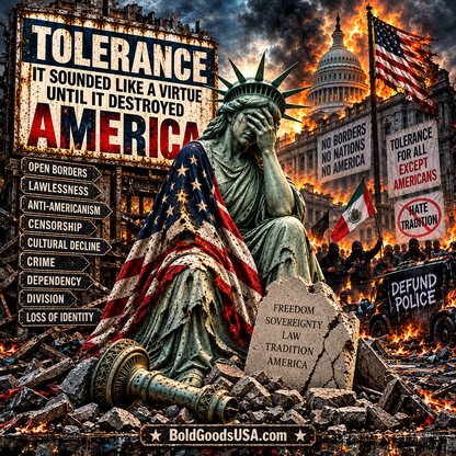 Tolerance — Graphic T-Shirt | Back Print + Sleeve Logo