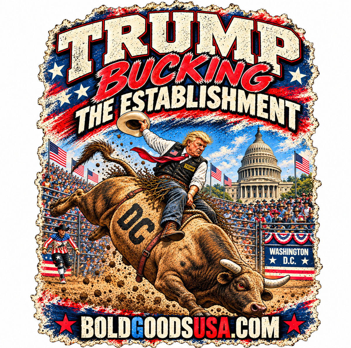 Trump Bucking the Establishment – Political Satire  11 oz / 15 oz Mug