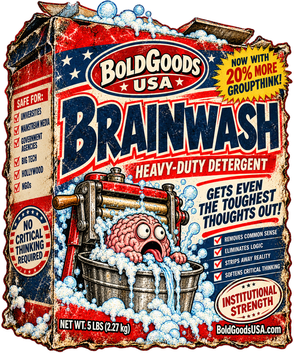 Bold Goods Brain Wash – Political Satire  11 oz / 15 oz Mug